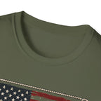 Made in America Truck T-Shirt — "Made in America. Built for the Land." Patriotic Vintage Pickup Tee