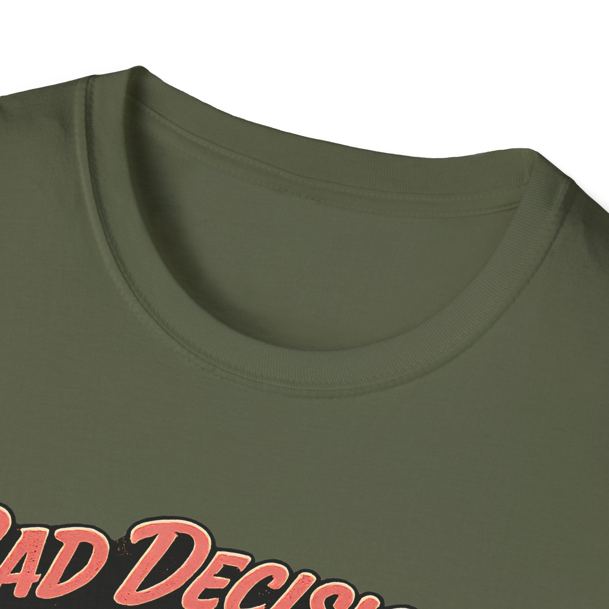 Bad Decisions Start Here Vintage Muscle Car T-Shirt — "Full Tank No Plan"