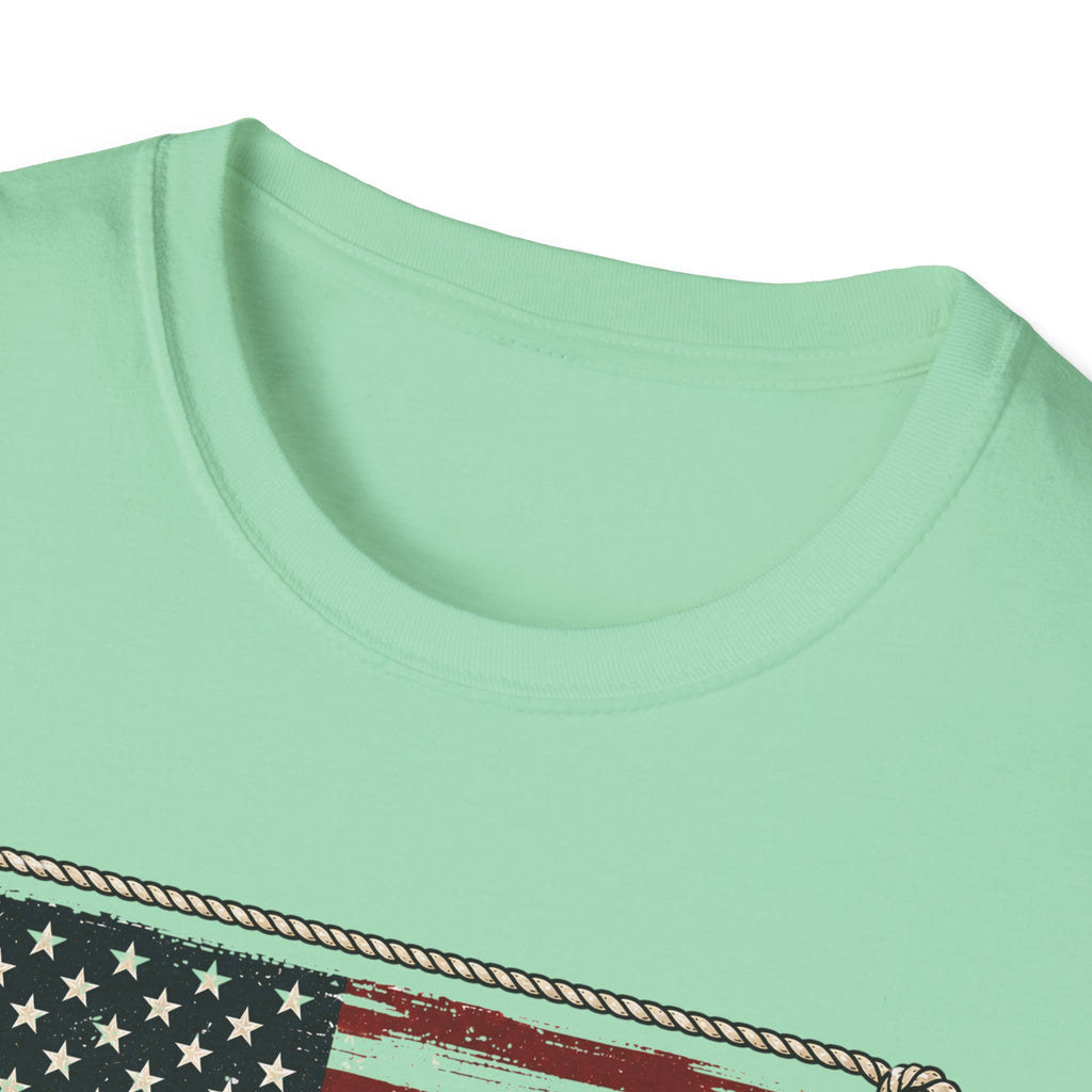 Made in America Truck T-Shirt — "Made in America. Built for the Land." Patriotic Vintage Pickup Tee