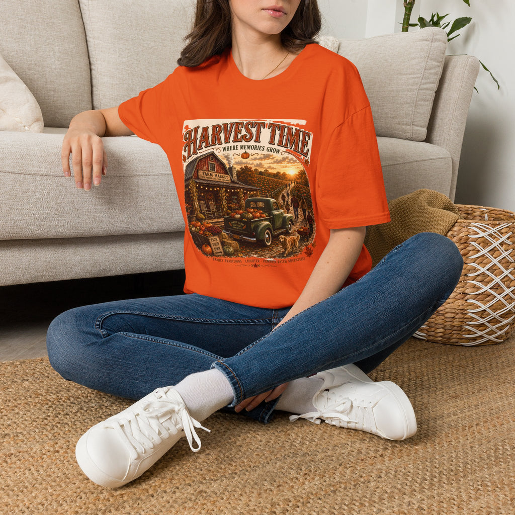 Harvest Time T-Shirt — Vintage Farm Market Fall Tee