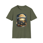 Night Shift T-Shirt — Vintage Full Moon Trucking Tee for Night Drivers