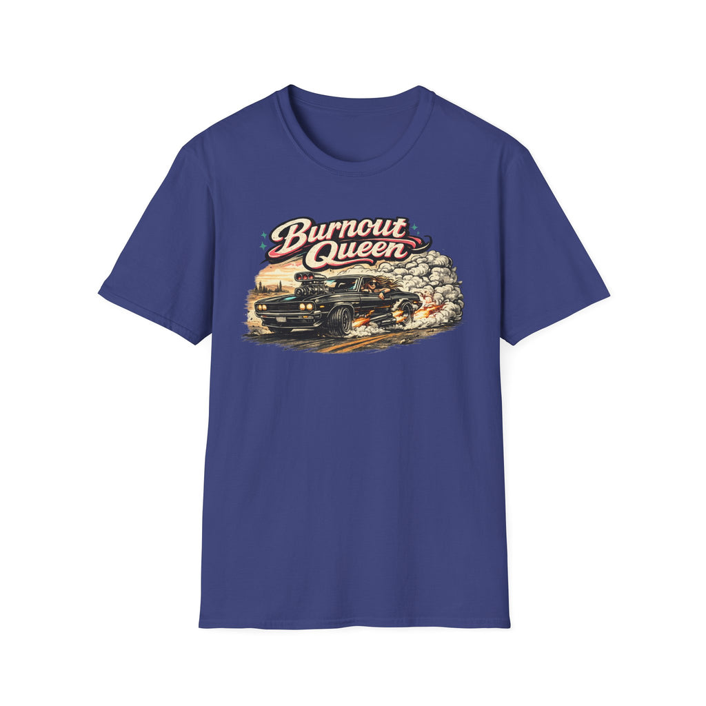 Burnout Queen T-Shirt — Vintage Muscle Car Graphic Tee