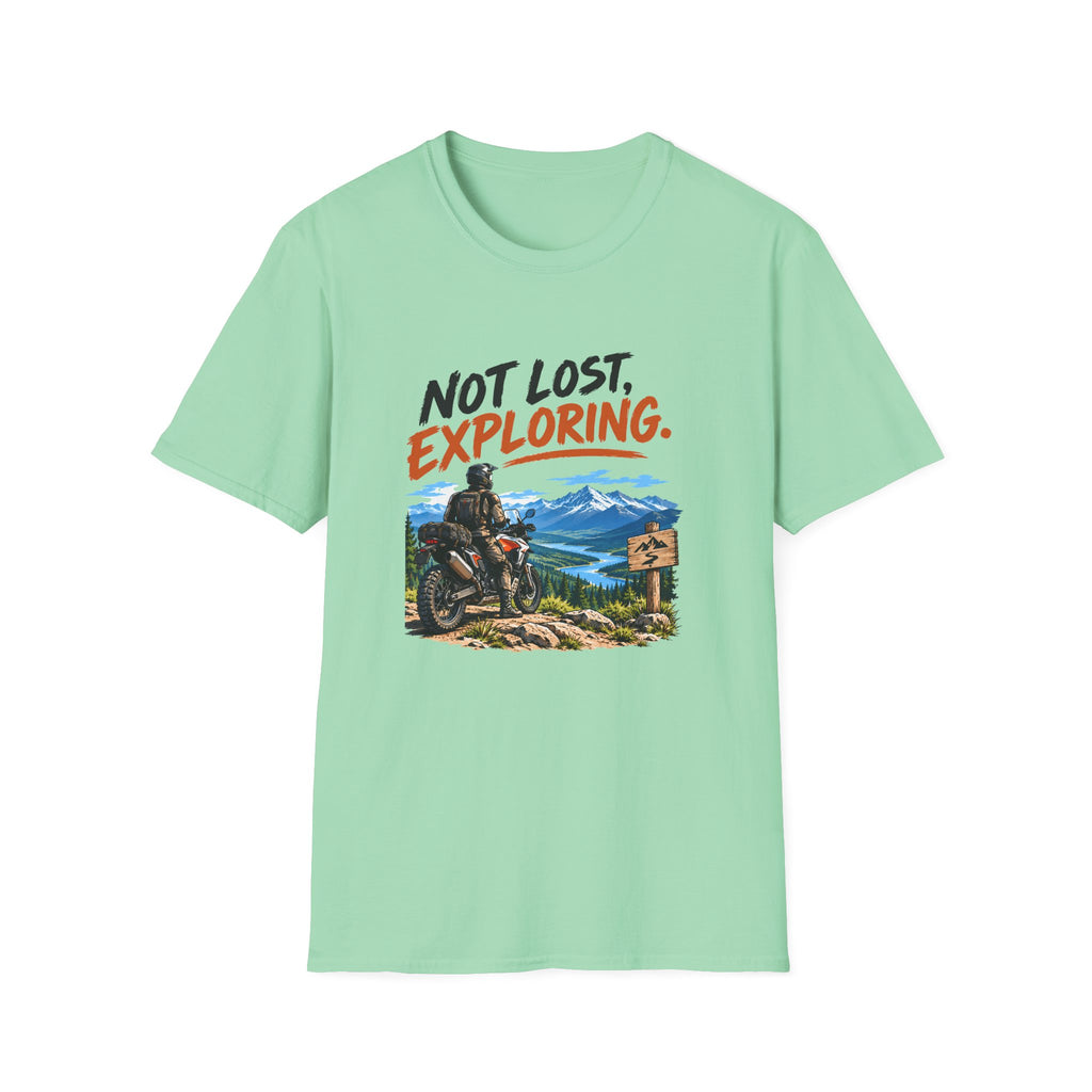 Not Lost, Exploring Motorcycle Adventure T-Shirt