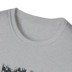Classic Hot Rod T-Shirt with Distressed American Flag