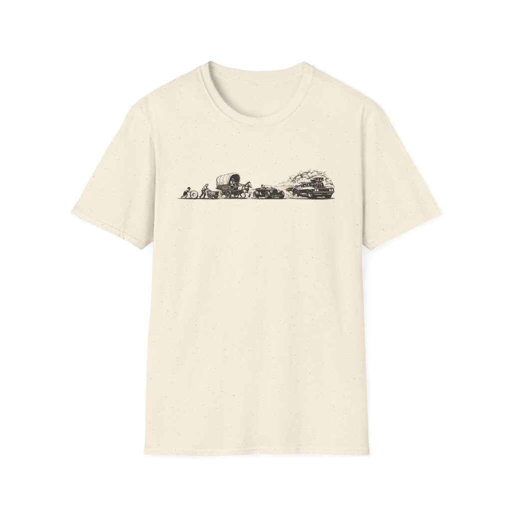 Desert Caravan Tee — Vintage Camel & Wagon Silhouette Travel T-Shirt