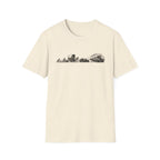 Desert Caravan Tee — Vintage Camel & Wagon Silhouette Travel T-Shirt