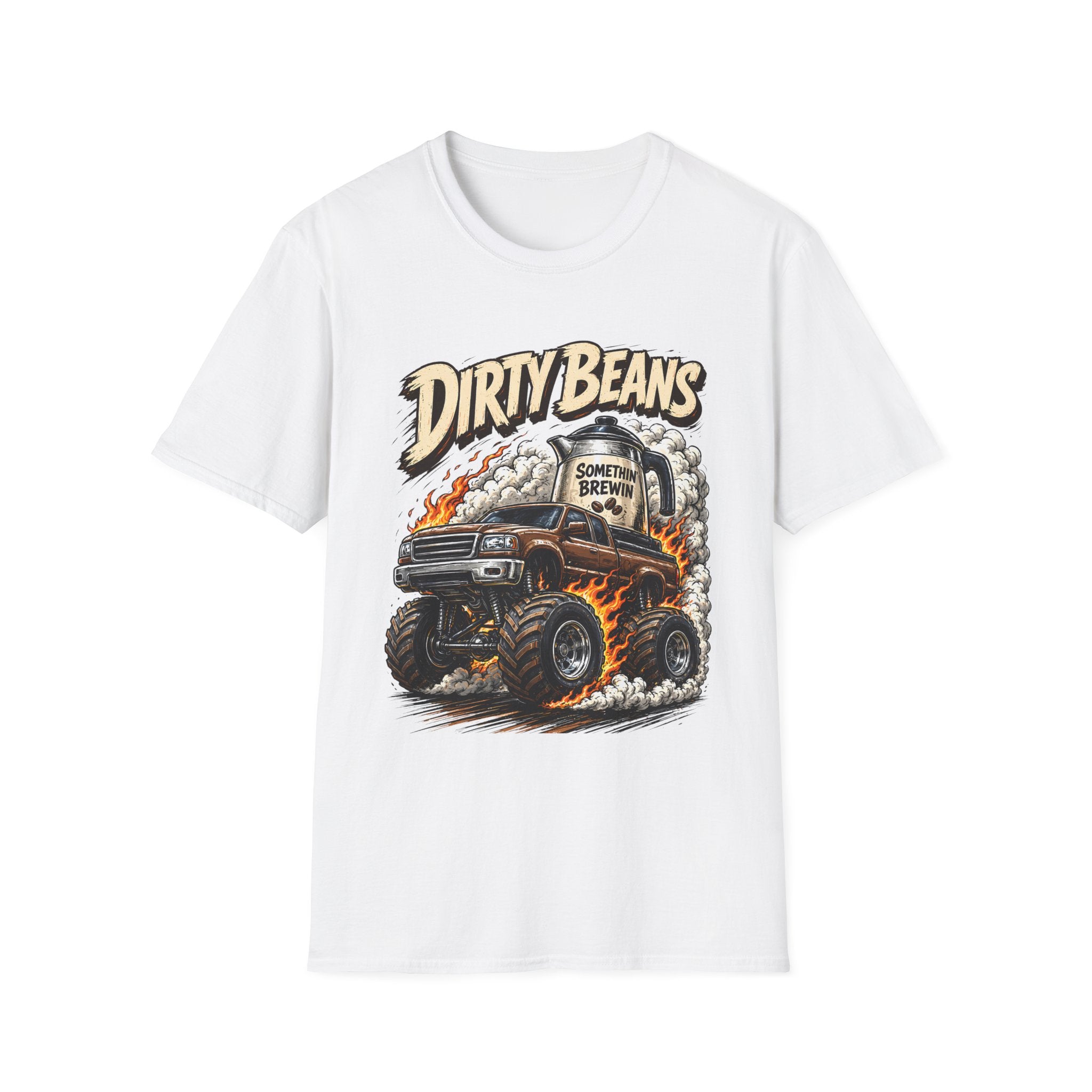 Dirty Beans Monster Truck T-Shirt — Smoky Off-Road Graphic Tee