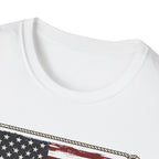 Made in America Truck T-Shirt — "Made in America. Built for the Land." Patriotic Vintage Pickup Tee