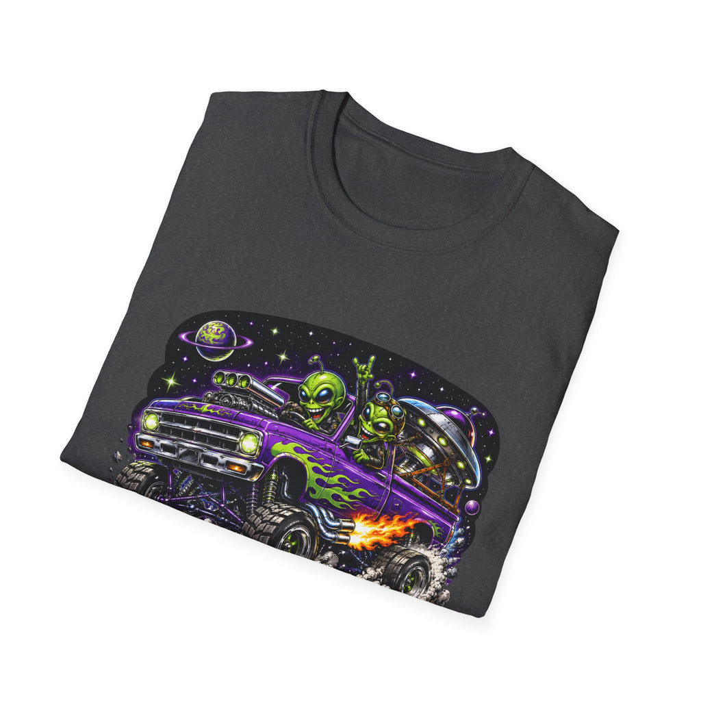 T-Shirt — "Reverse Engineering Really Works" Alien Hot Rod Graphic Tee