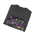 T-Shirt — "Reverse Engineering Really Works" Alien Hot Rod Graphic Tee