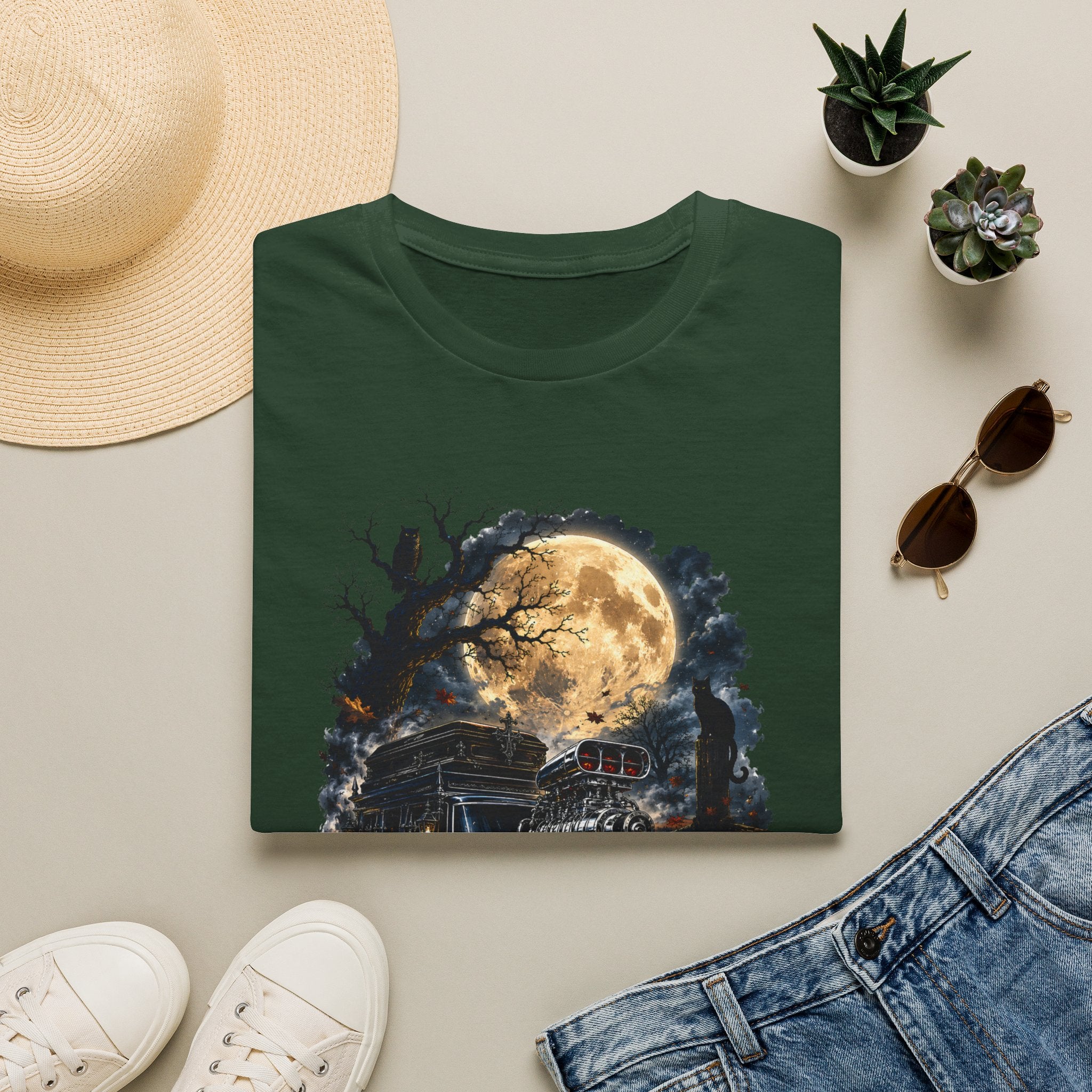 Halloween Full Moon Train T-Shirt