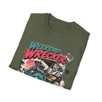 Weekend Wrecker Golf Cart T-Shirt — Retro Tropical Driving Club Tee