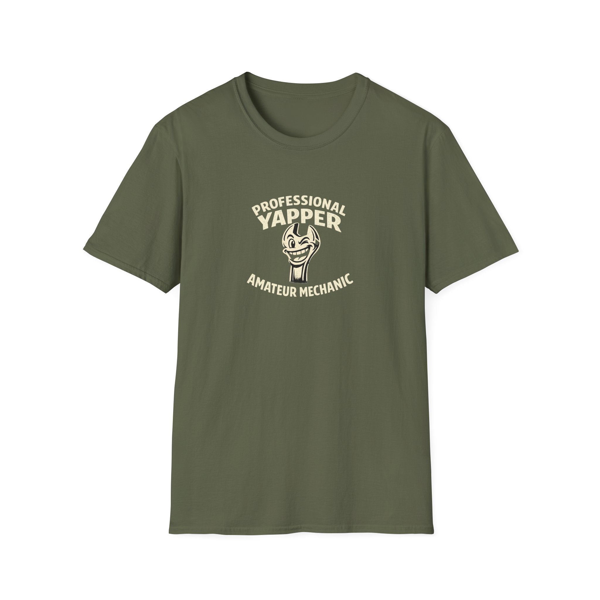 T-Shirt — "Professional Yapper, Amateur Mechanic" Funny Mechanic Tee