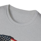 American Hot Rod T-Shirt – Vintage Flag Car Graphic