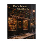 Rolled Poster — Vintage Christmas Toy Store Poster 'That's the Way I Remember It' | Holiday Wall Art