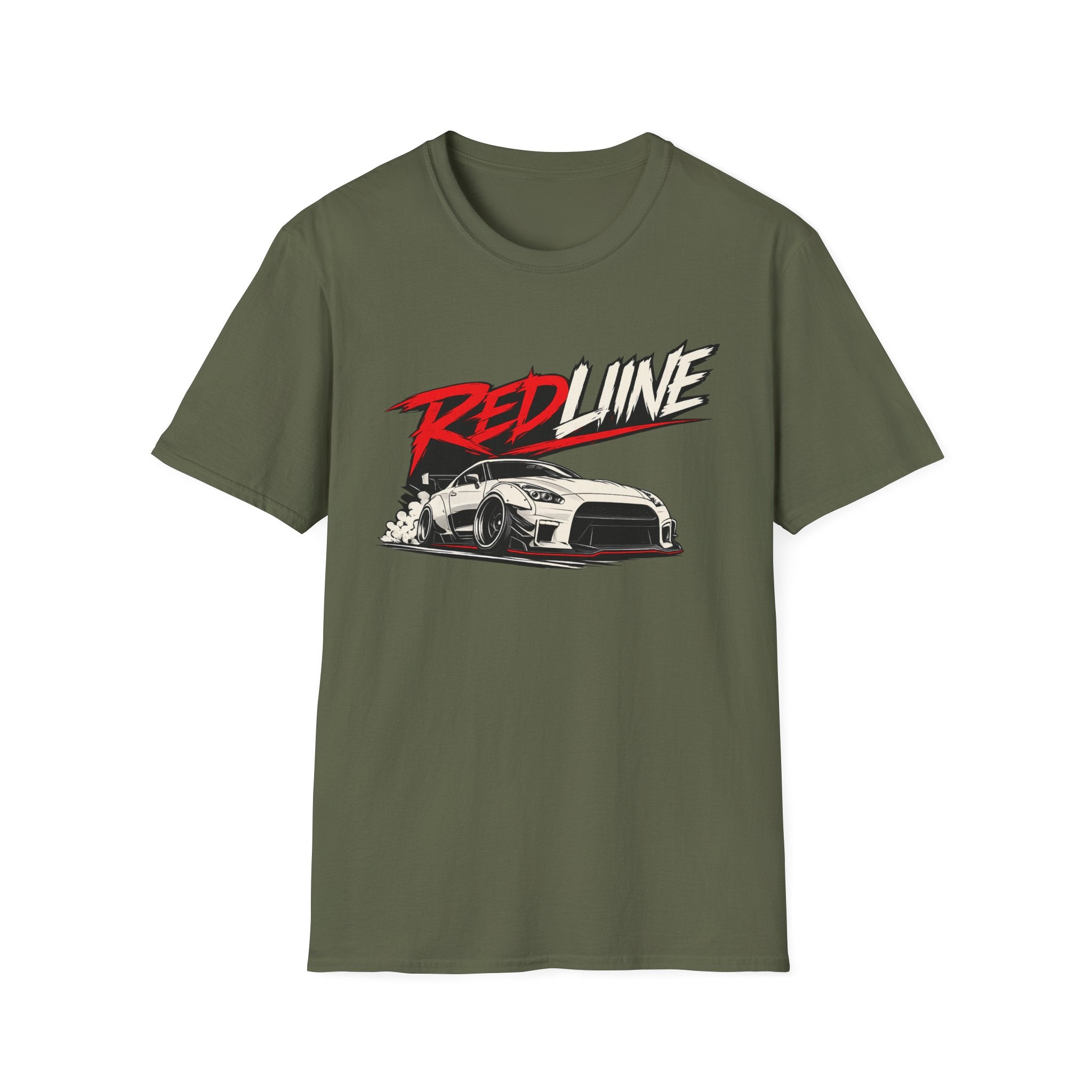 Redline Racing Car T-Shirt — Sporty Drift Graphic Tee