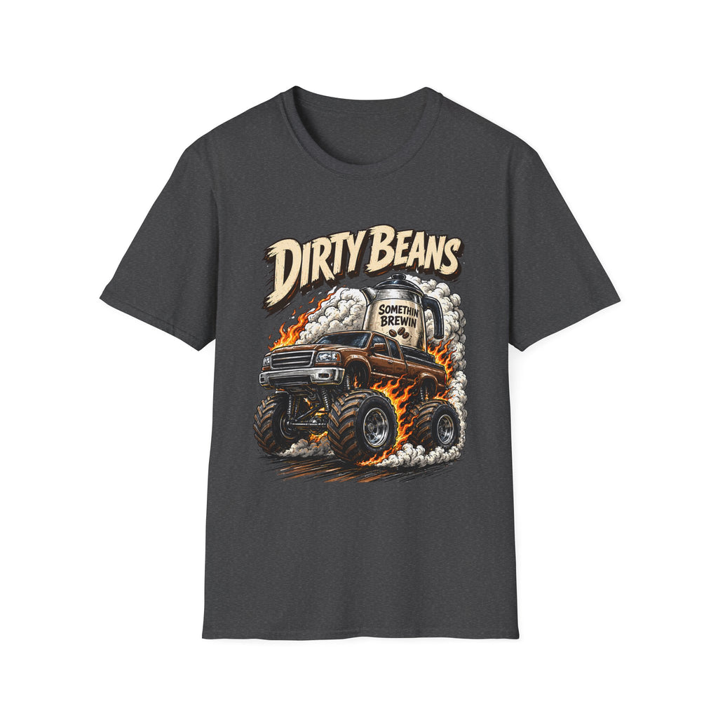 Dirty Beans Monster Truck T-Shirt — Smoky Off-Road Graphic Tee