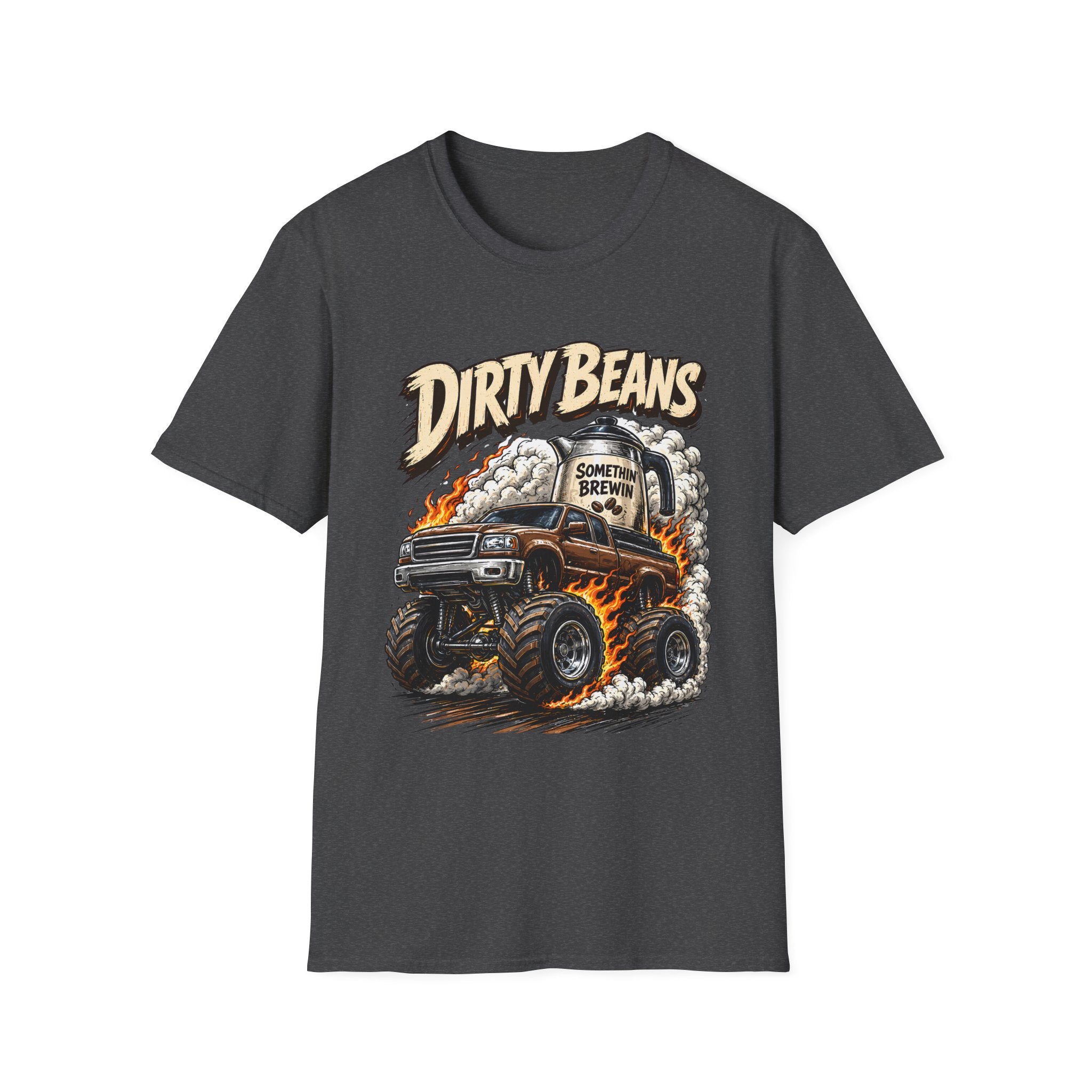 Dirty Beans Monster Truck T-Shirt — Smoky Off-Road Graphic Tee