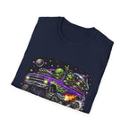 T-Shirt — "Reverse Engineering Really Works" Alien Hot Rod Graphic Tee
