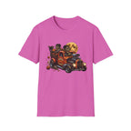 Halloween Hot Rod T‑Shirt — Vintage Monster Truck with Full Moon