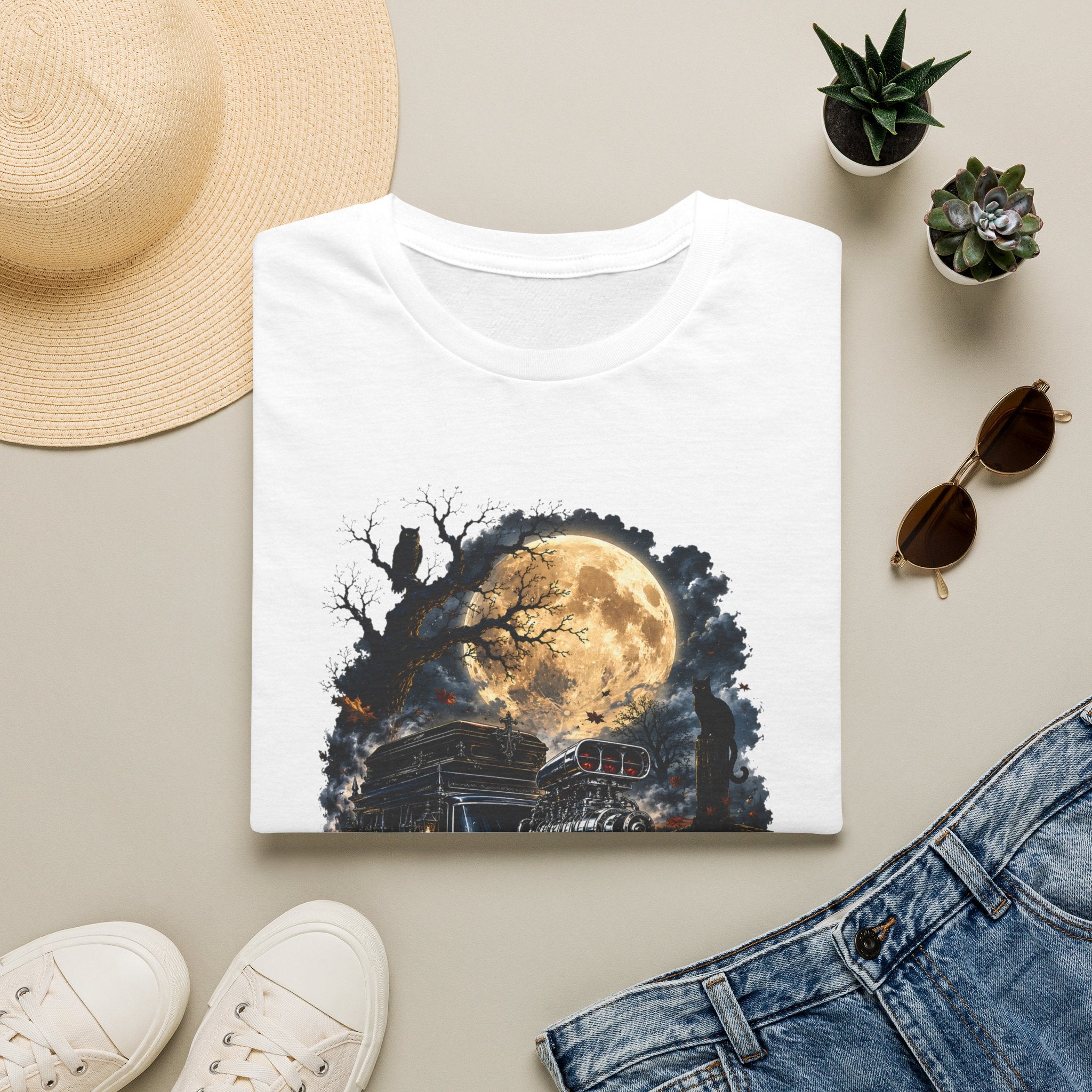 Halloween Full Moon Train T-Shirt