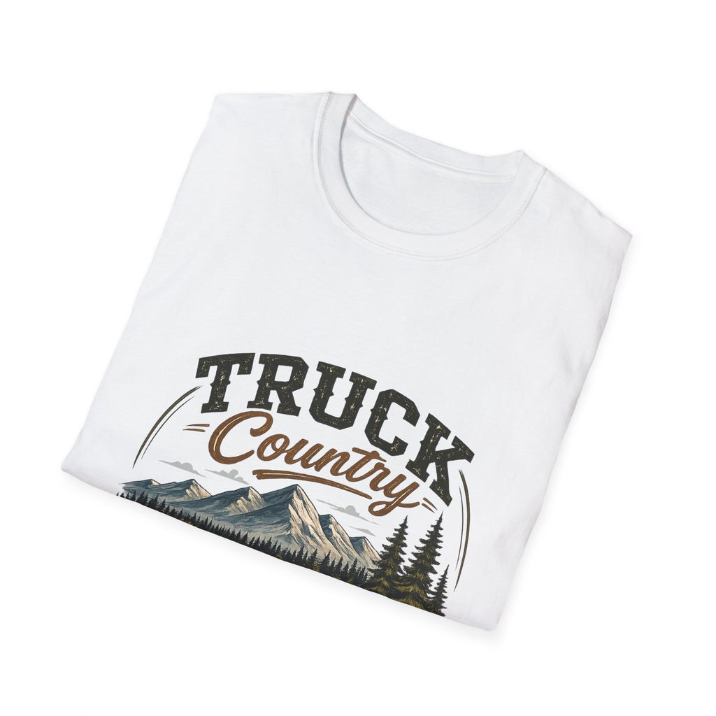 Truck Country T-Shirt — Vintage Mountain Camping Truck Graphic Tee