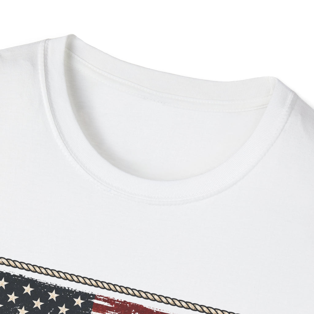 Made in America Truck T-Shirt — "Made in America. Built for the Land." Patriotic Vintage Pickup Tee