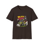Golf Cart T-Shirt — "Playin' Around" Retro Cartoon Driving Design
