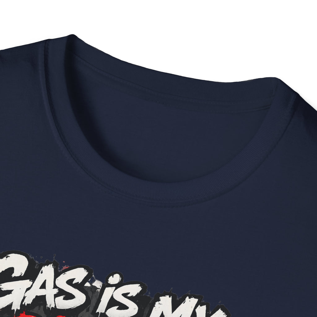 Gas Is My Personality T‑Shirt — Funny Car Fueling Graphic Tee for Gearheads