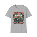 Bad Decisions Start Here Vintage Muscle Car T-Shirt — "Full Tank No Plan"
