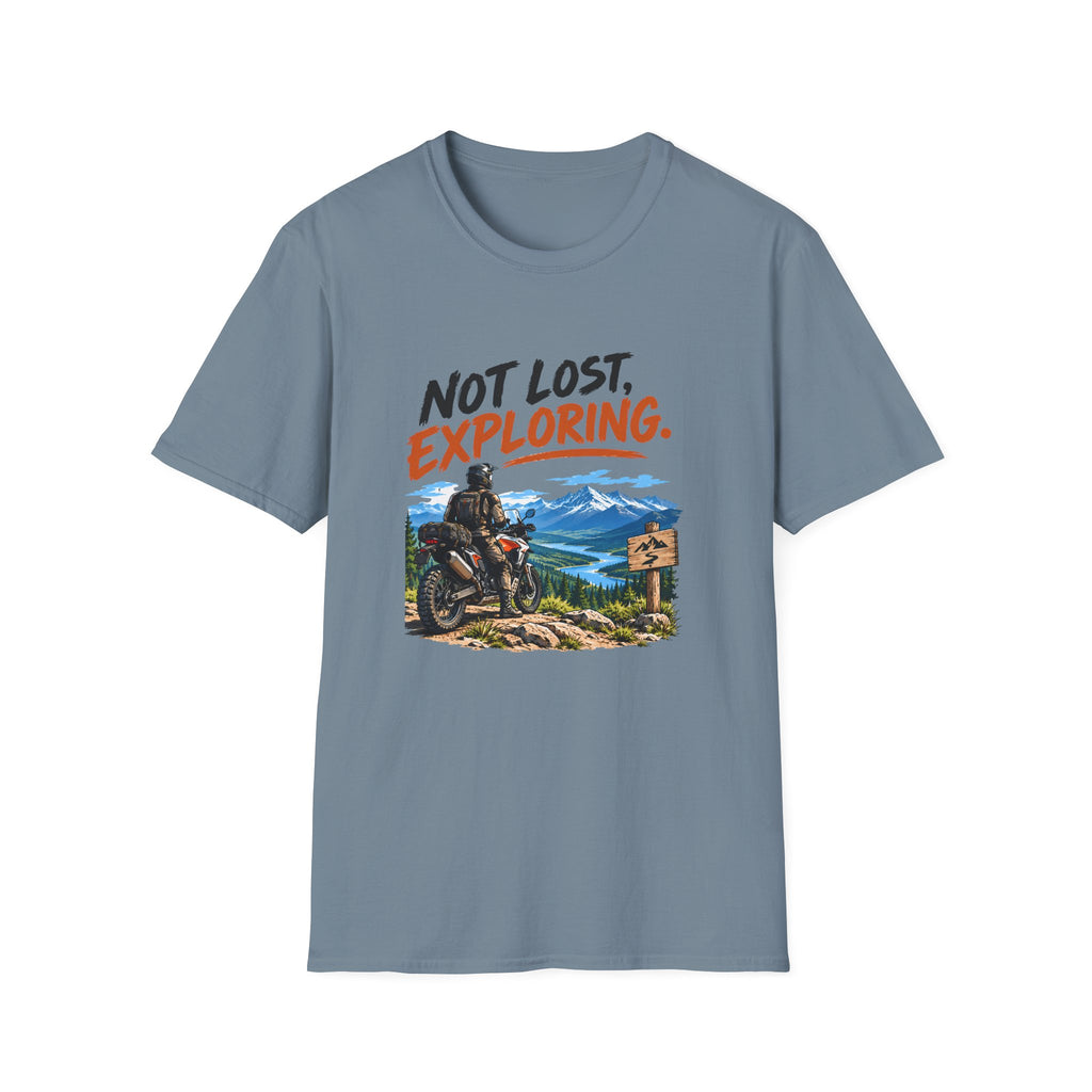 Not Lost, Exploring Motorcycle Adventure T-Shirt