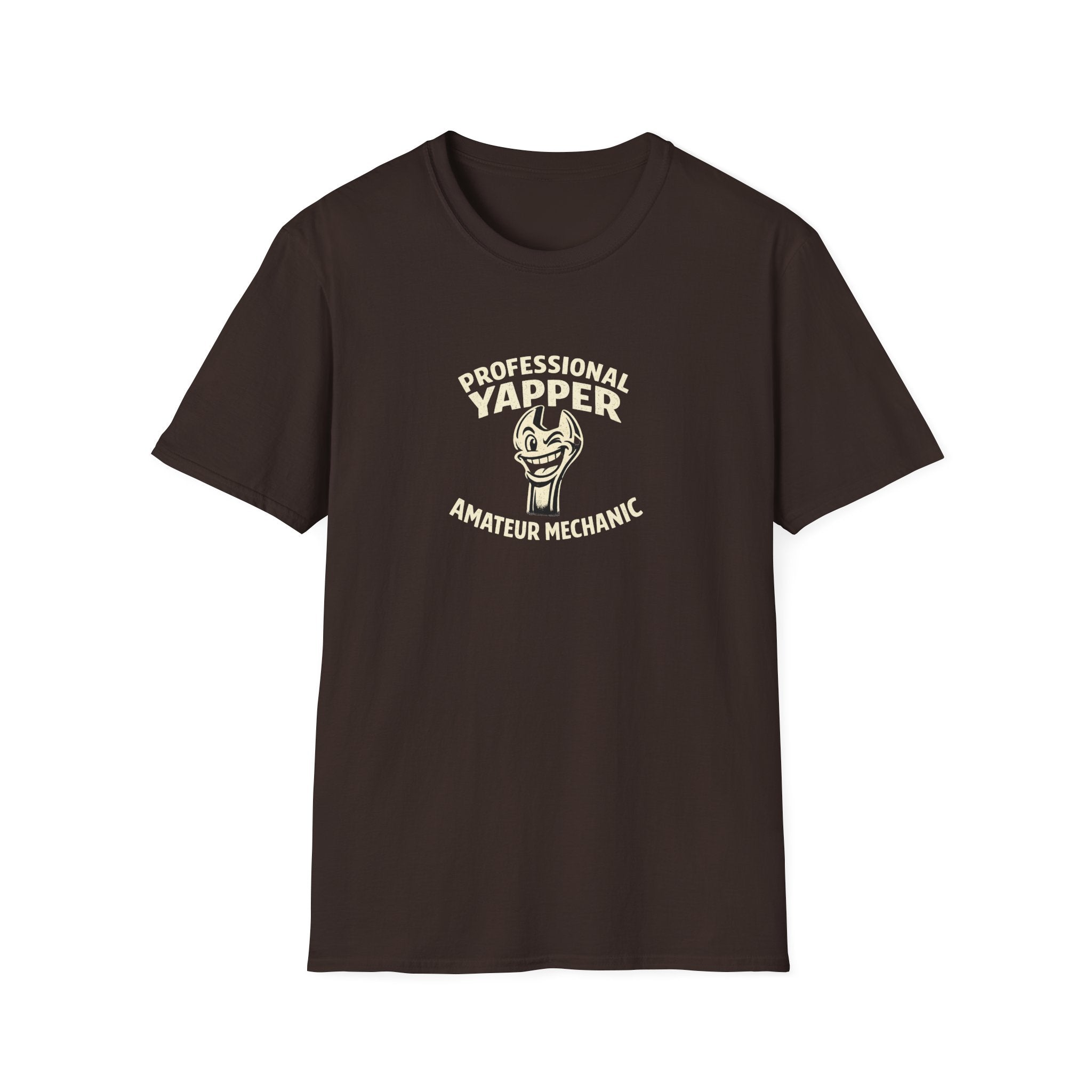 T-Shirt — "Professional Yapper, Amateur Mechanic" Funny Mechanic Tee