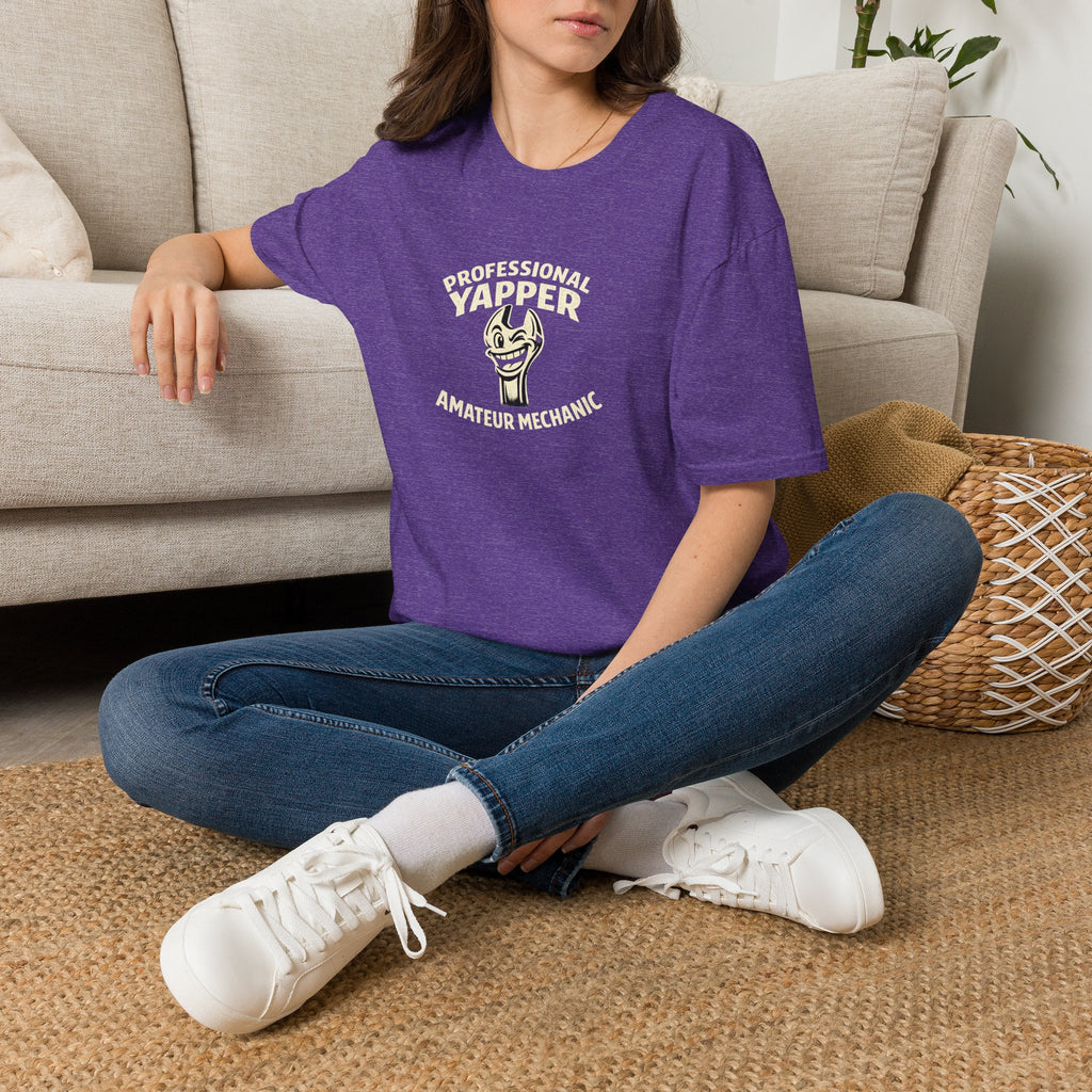 T-Shirt — "Professional Yapper, Amateur Mechanic" Funny Mechanic Tee