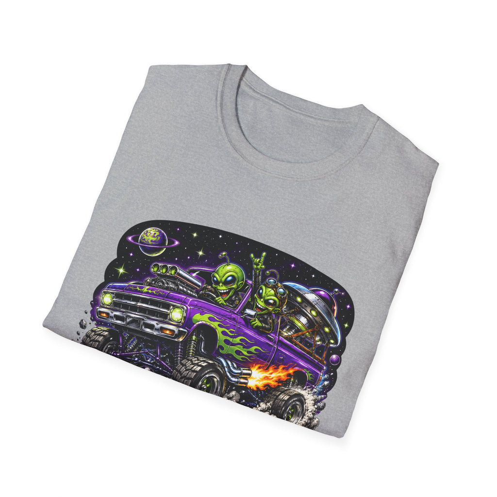 T-Shirt — "Reverse Engineering Really Works" Alien Hot Rod Graphic Tee