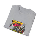 Golf Cart T-Shirt — "Playin' Around" Retro Cartoon Driving Design