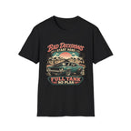 Bad Decisions Start Here Vintage Muscle Car T-Shirt — "Full Tank No Plan"