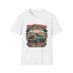 Bad Decisions Start Here Vintage Muscle Car T-Shirt — "Full Tank No Plan"