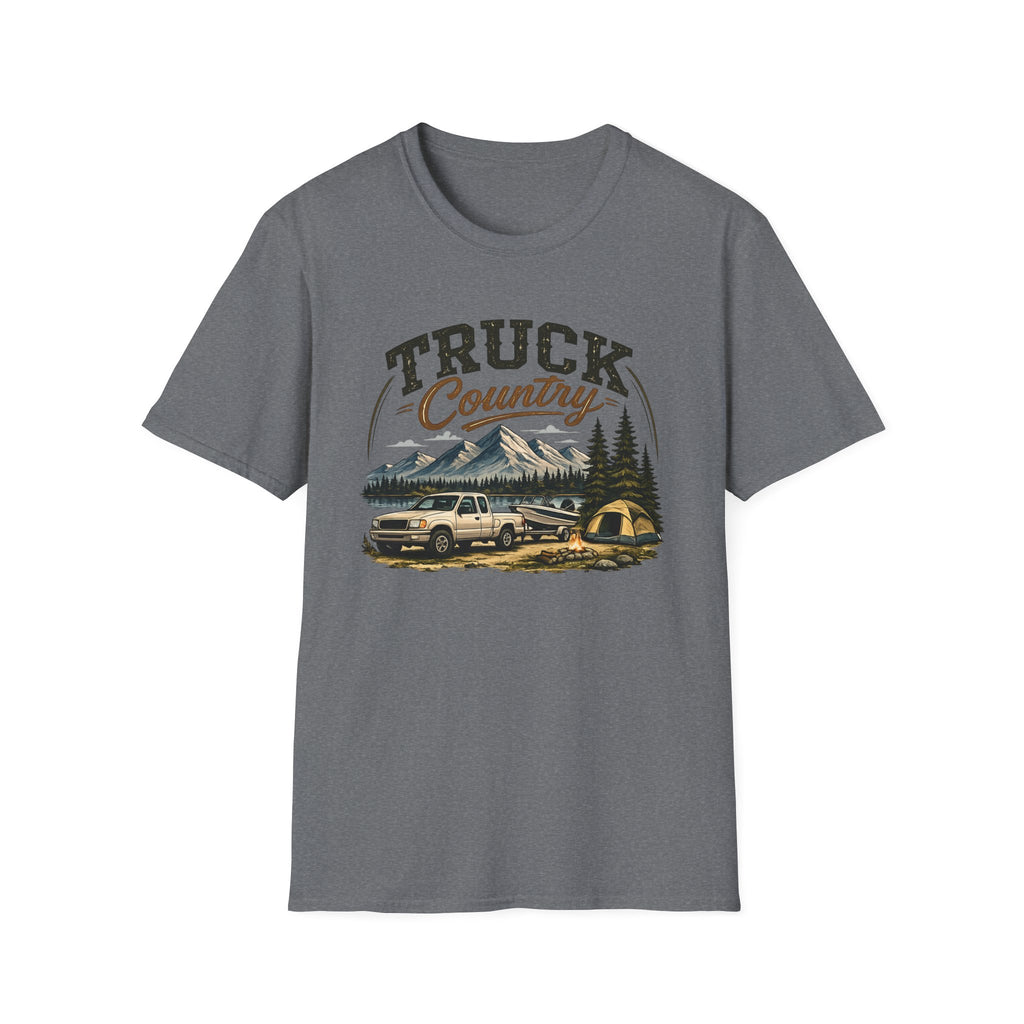 Truck Country T-Shirt — Vintage Mountain Camping Truck Graphic Tee