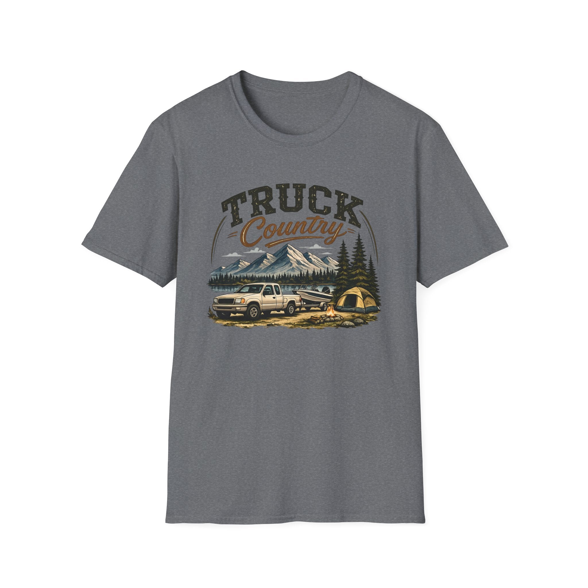 Truck Country T-Shirt — Vintage Mountain Camping Truck Graphic Tee