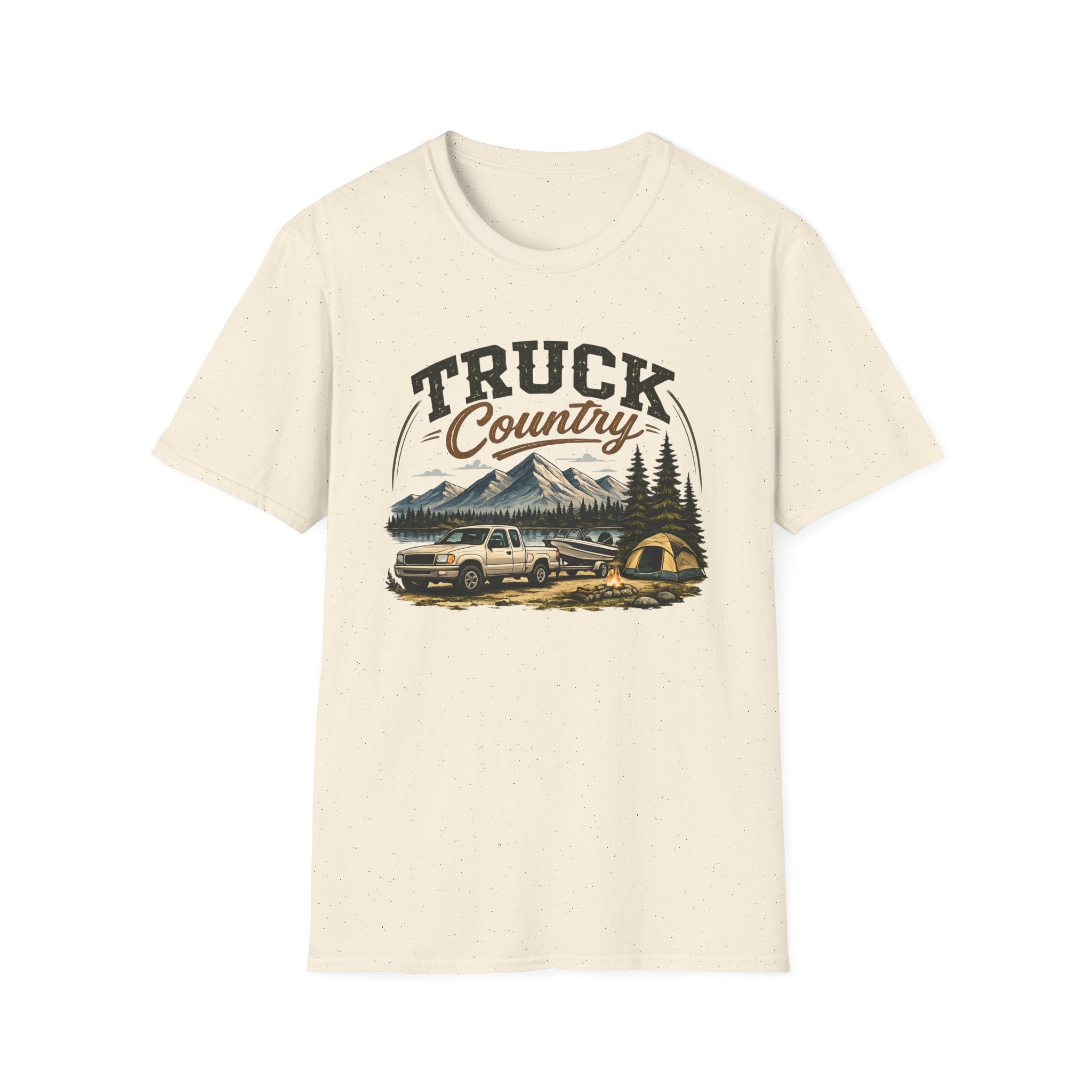 Truck Country T-Shirt — Vintage Mountain Camping Truck Graphic Tee
