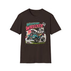 Weekend Wrecker Golf Cart T-Shirt — Retro Tropical Driving Club Tee