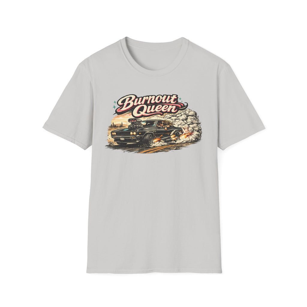 Burnout Queen T-Shirt — Vintage Muscle Car Graphic Tee