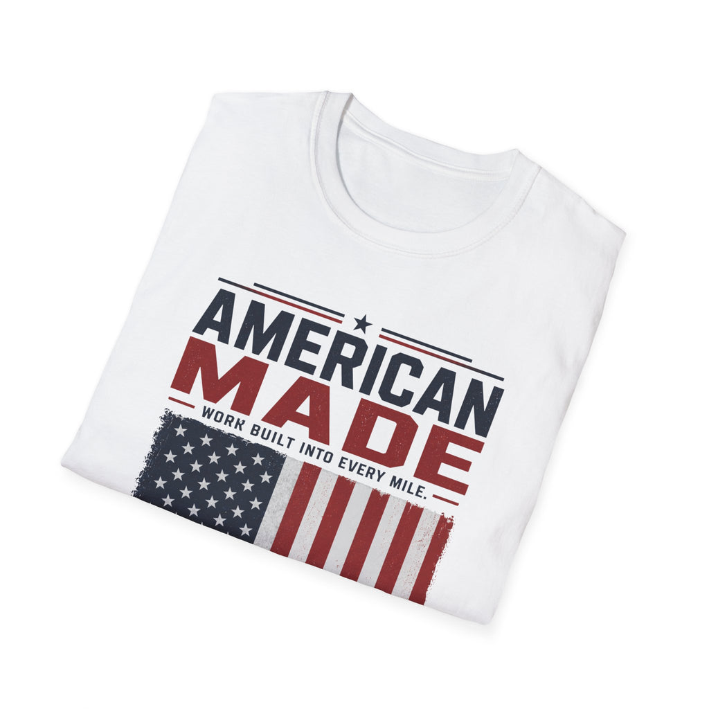 American Made Van T-Shirt — Patriotic USA Work Truck Tee