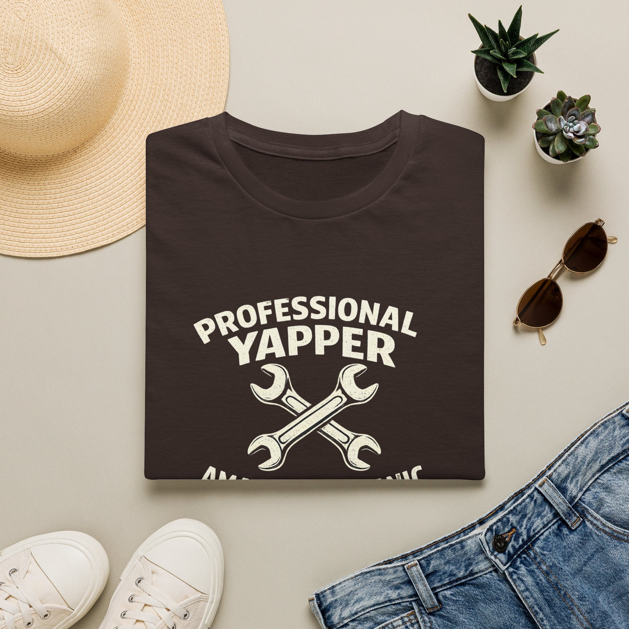 Professional Yapper T-Shirt — “Professional Yapper Amateur Mechanic” Funny Mechanic Tee