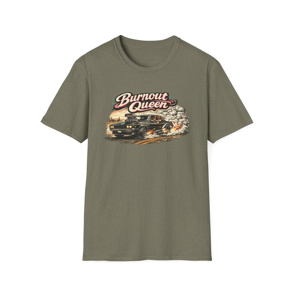 Burnout Queen T-Shirt — Vintage Muscle Car Graphic Tee