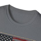 Made in America Truck T-Shirt — "Made in America. Built for the Land." Patriotic Vintage Pickup Tee