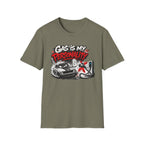 Gas Is My Personality T‑Shirt — Funny Car Fueling Graphic Tee for Gearheads
