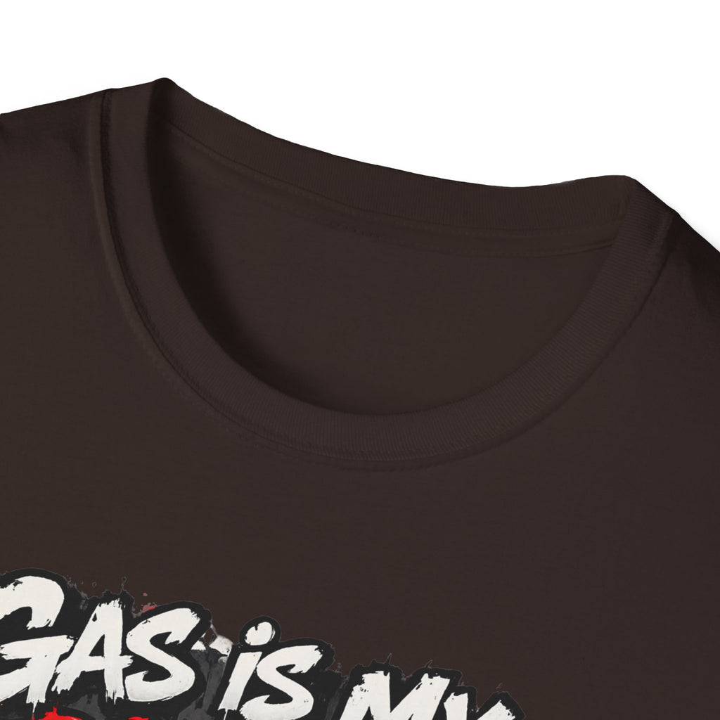 Gas Is My Personality T‑Shirt — Funny Car Fueling Graphic Tee for Gearheads