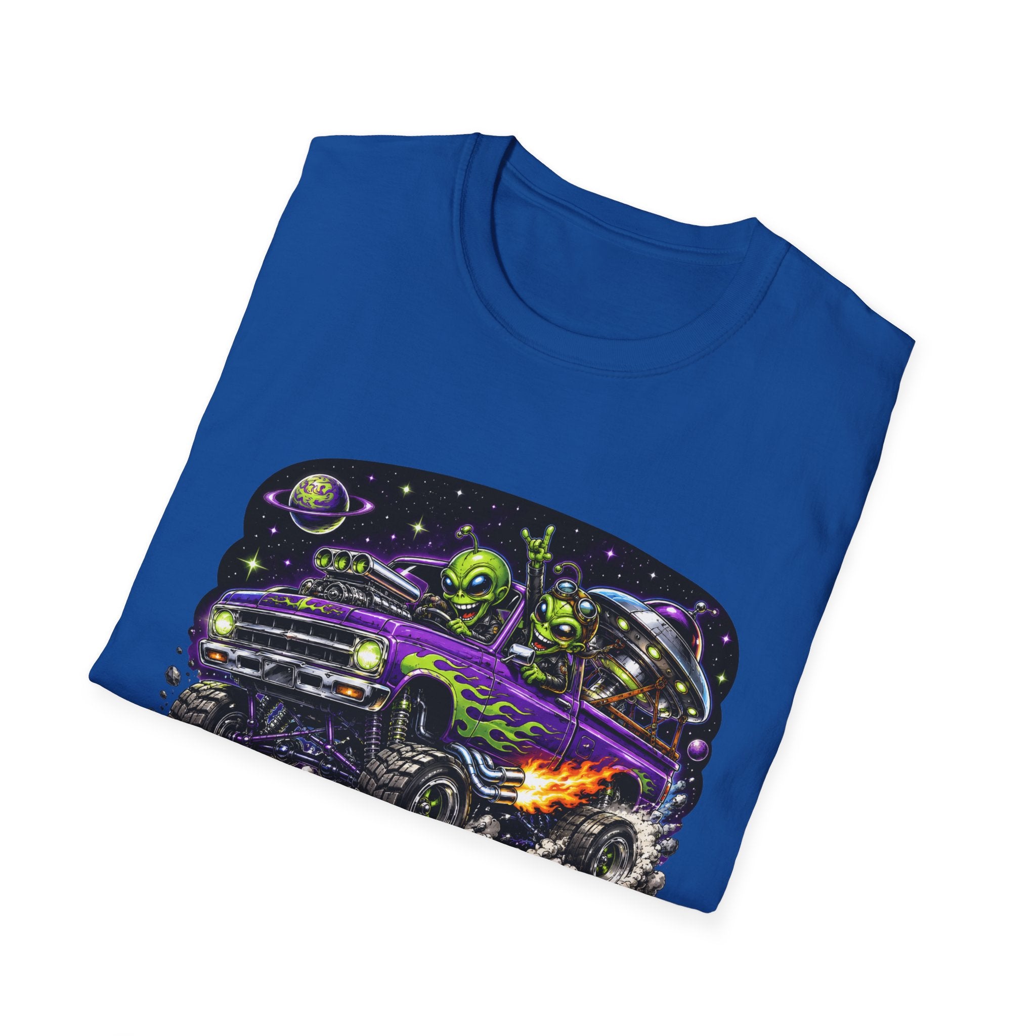T-Shirt — "Reverse Engineering Really Works" Alien Hot Rod Graphic Tee