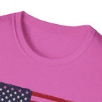 Built Here, Driven Proud Truck T-Shirt — American Flag Vintage Pickup Tee